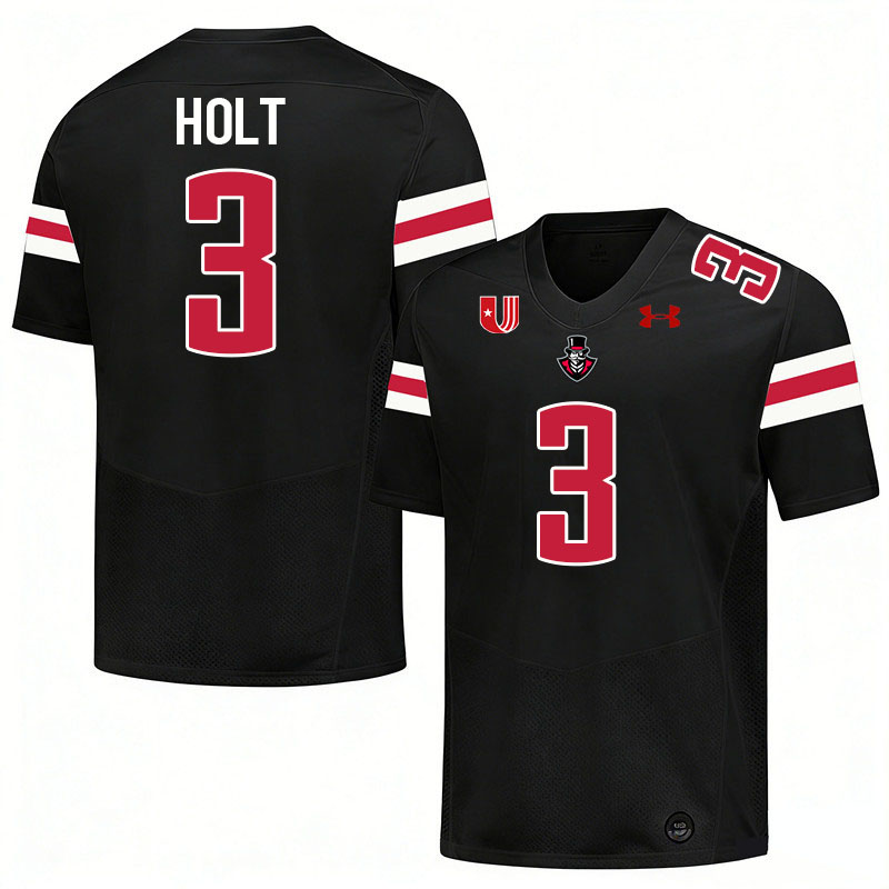 Austin Peay Governors #3 Terrence Holt College Football Jerseys,Uniforms Stitched-Black Austin Peay Governors #3 Terrence Holt College Football Jerseys,Uniforms Stitched-Black